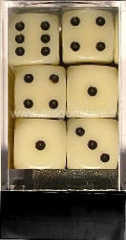 Set 12D6 Opachi - Avorio/Nero