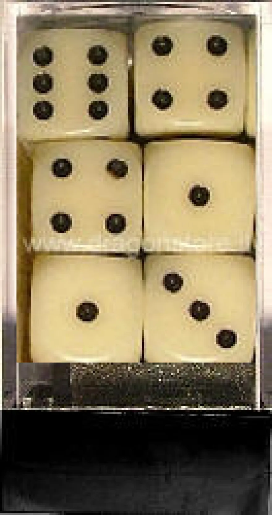 Set 12D6 Opachi - Avorio/Nero