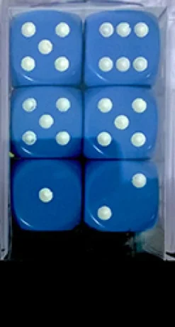 Set 12D6 Opachi - Azzurro/Bianco