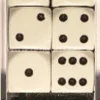 Set 12D6 Opachi - Bianco/Nero
