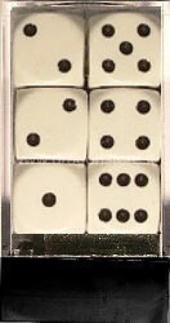 Set 12D6 Opachi - Bianco/Nero