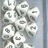 Set 10D10 Opachi - Bianco/Nero