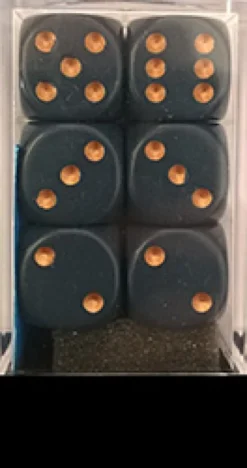 Set 12D6 Opachi - Blu Sporco/Oro
