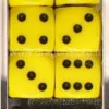 Set 12D6 Opachi - Giallo/Nero