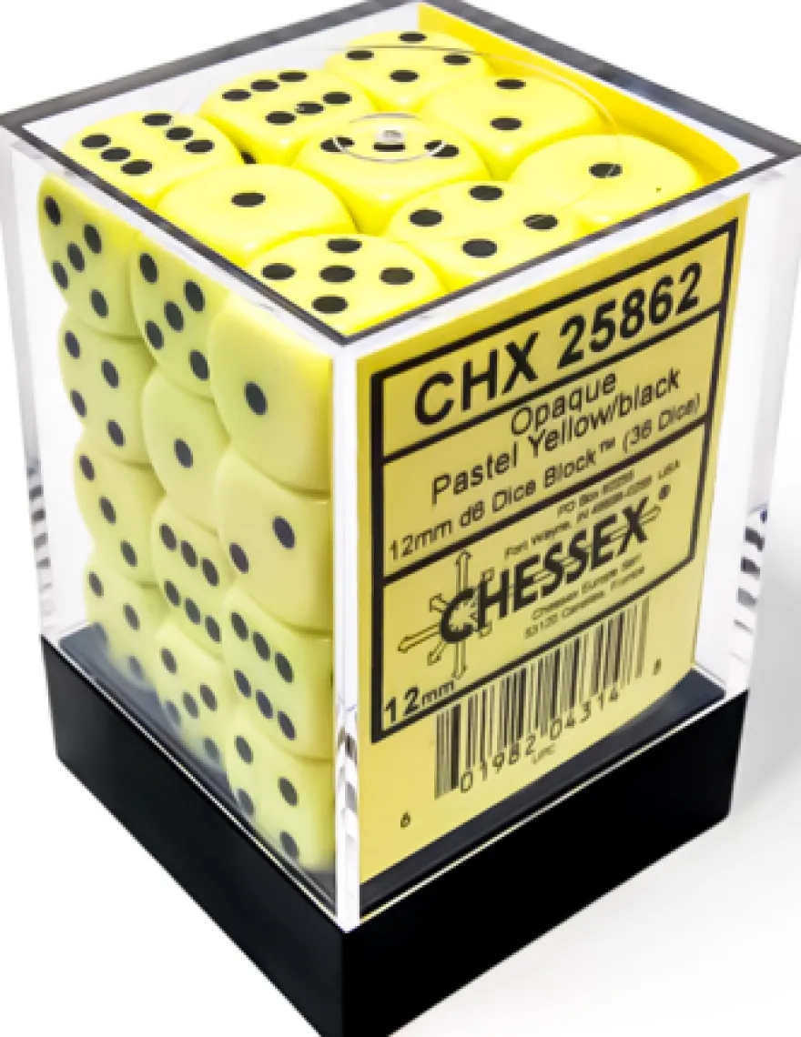 Set 36D6 Opachi - Giallo/Nero Pastello