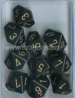 Set 10D10 Opachi - Nero/Oro
