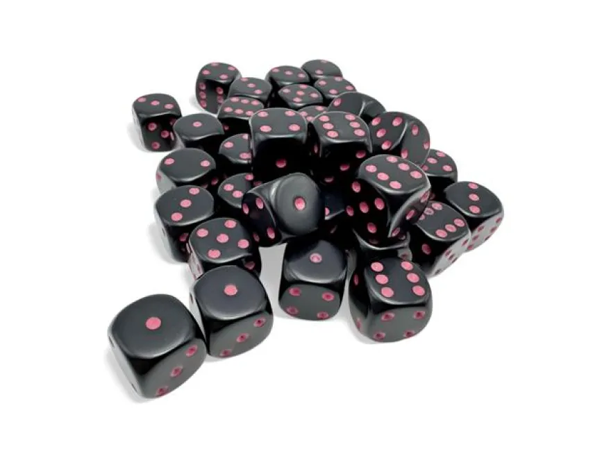 Set 36D6 Opachi - Nero/Rosa