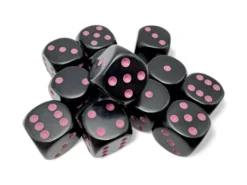 Set 12D6 Opachi - Nero/Rosa