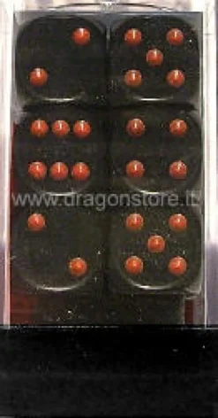 Set 12D6 Opachi - Nero/Rosso