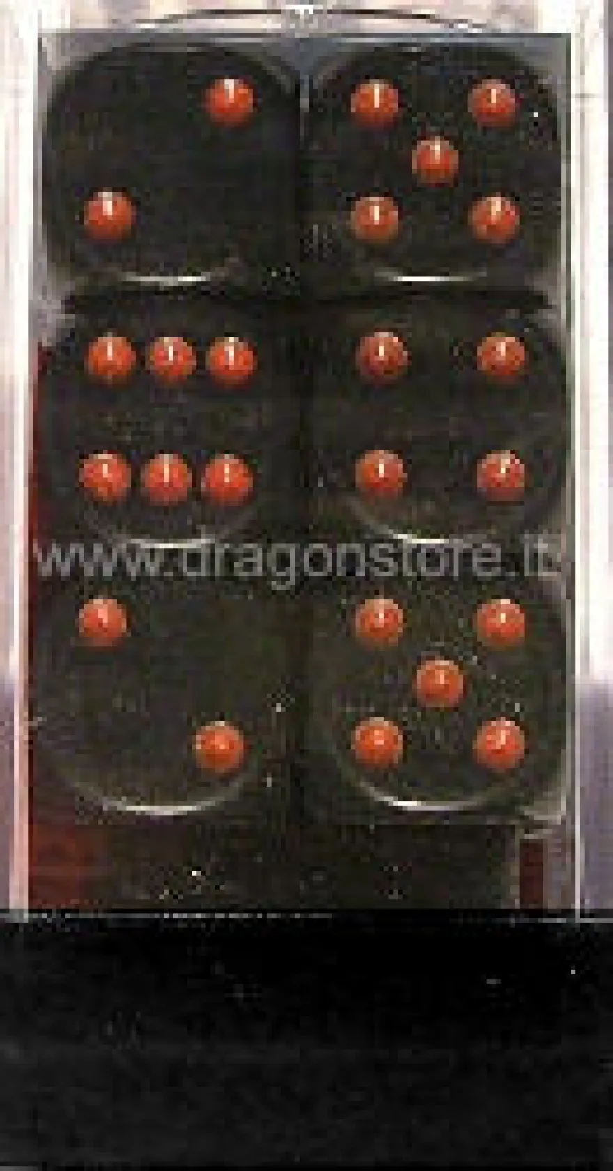 Set 12D6 Opachi - Nero/Rosso
