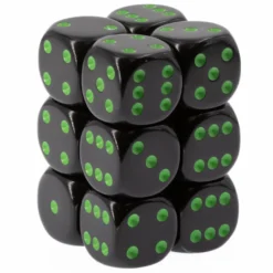 Set 12D6 Opachi - Nero/Verde