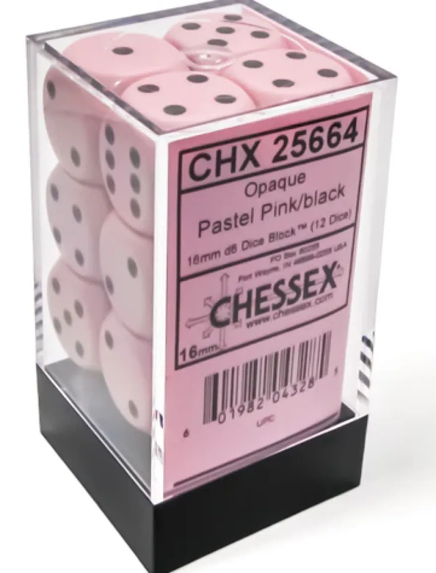 Set 12D6 Opachi - Rosa/Nero Pastello