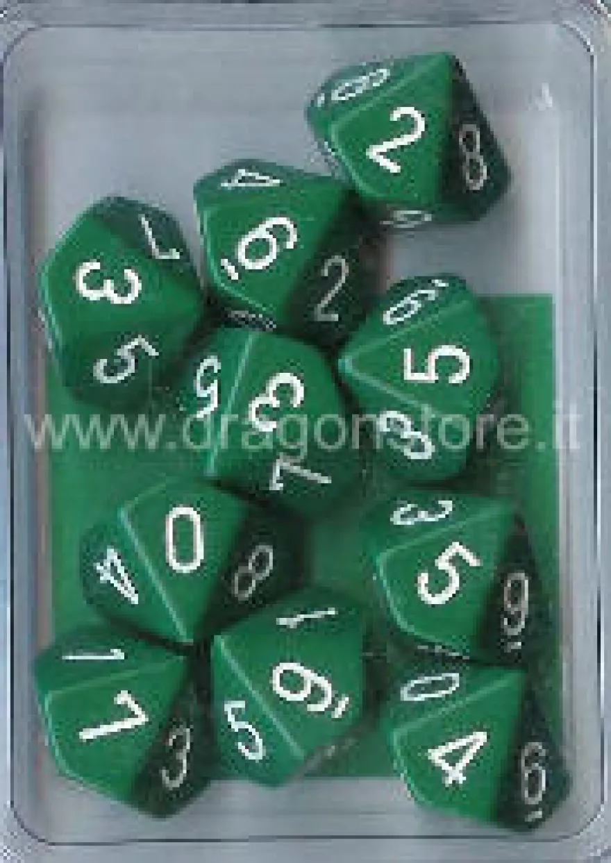 Set 10D10 Opachi - Verde/Bianco