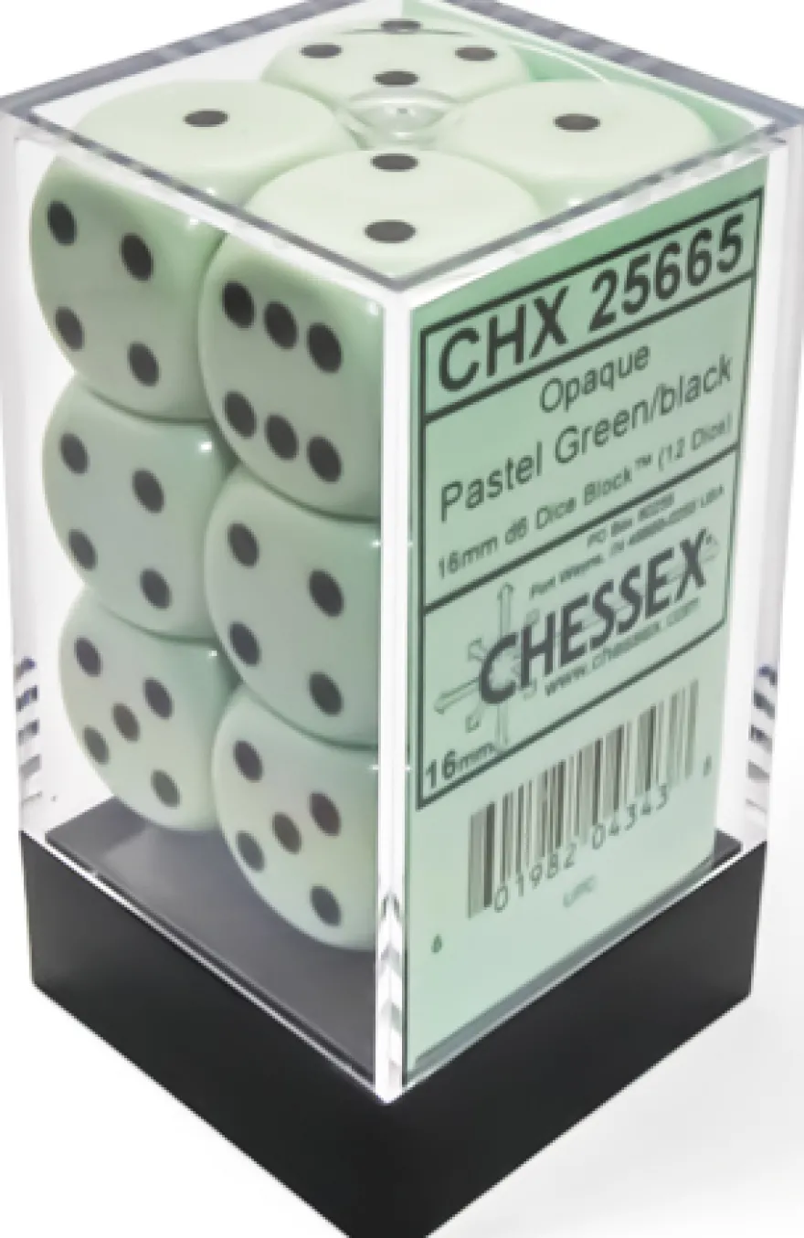 Set 12D6 Opachi - Verde/Nero Pastello
