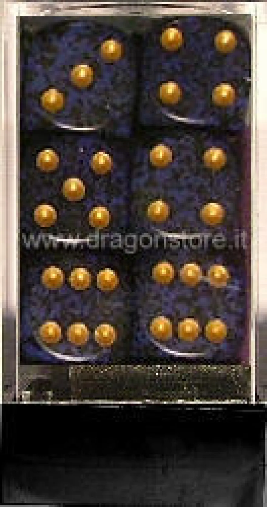 Set 12D6 Speckled - Cobalto Dorati