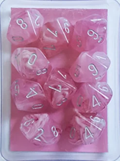 Set 10D10 Spettro Fluo - Rosa/Argento