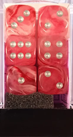 Set 12D6 Spettro Fluo - Rosa/Argento