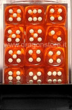 Set 36D6 Trasparenti - Arancione/Bianco