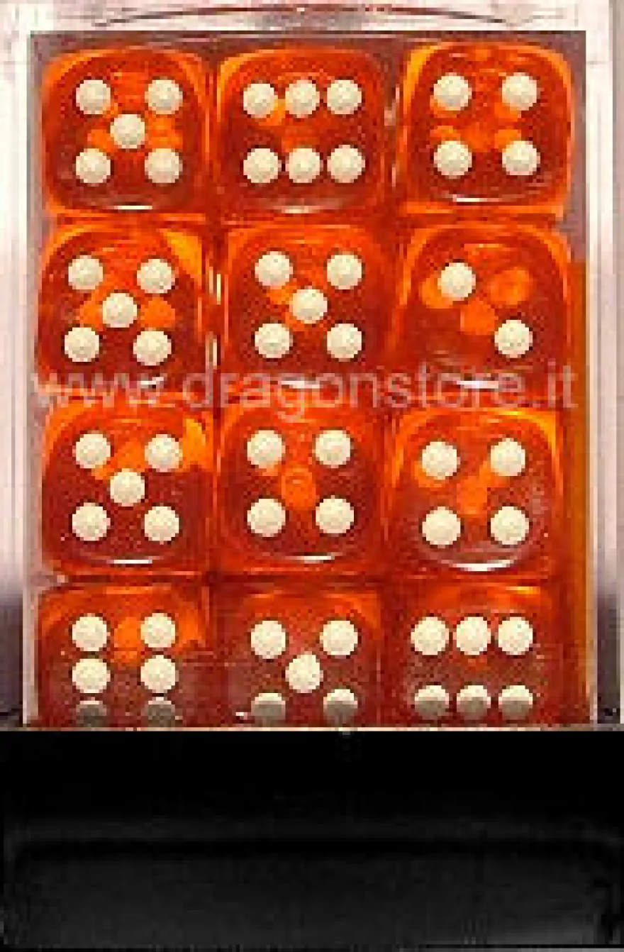 Set 36D6 Trasparenti - Arancione/Bianco