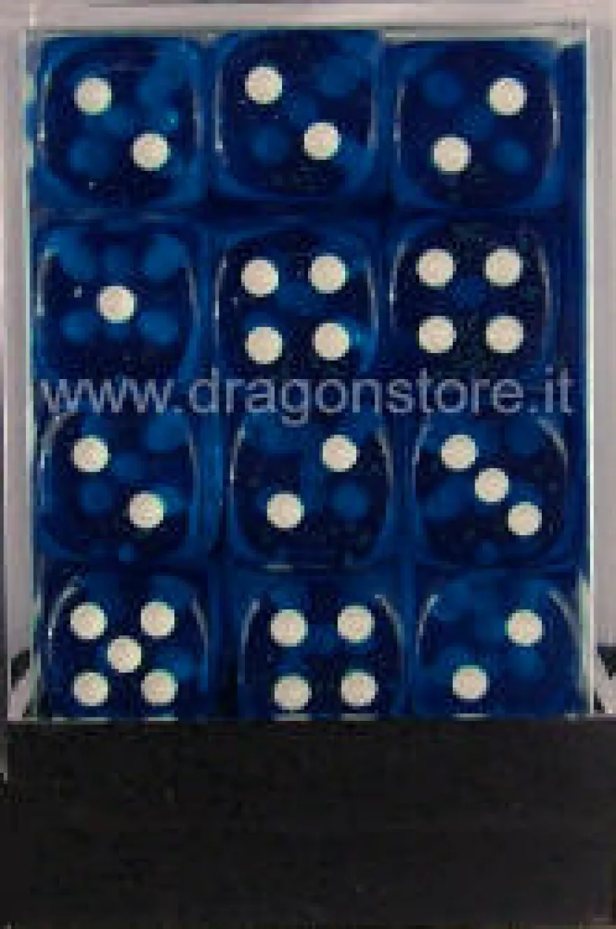 Set 36D6 Trasparenti - Blu/Bianco