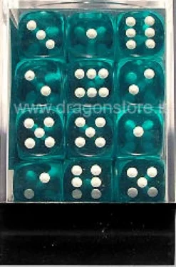 Set 36D6 Trasparenti - Ciano/Bianco