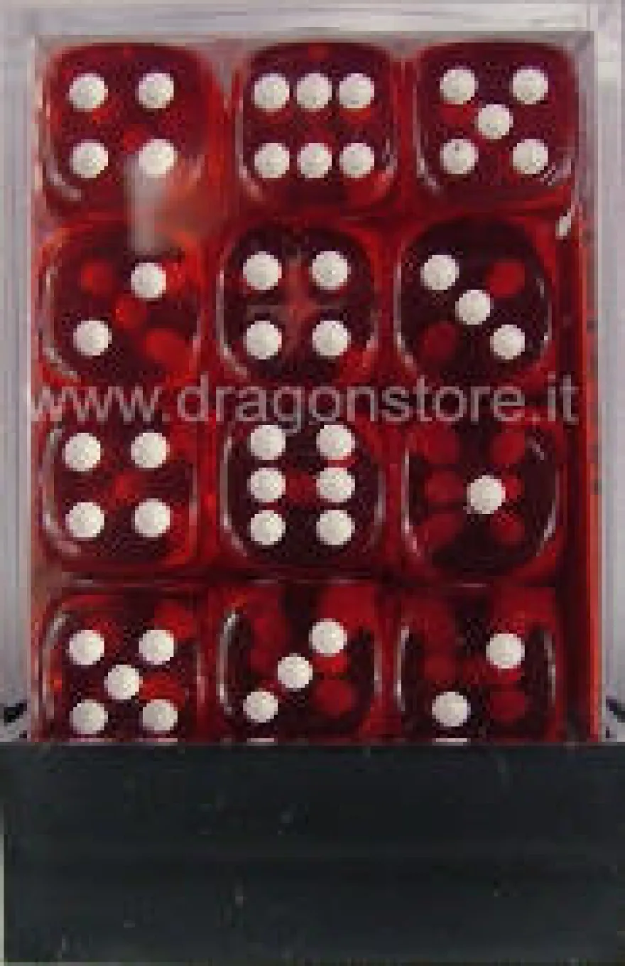 Set 36D6 Trasparenti - Rosso/Bianco