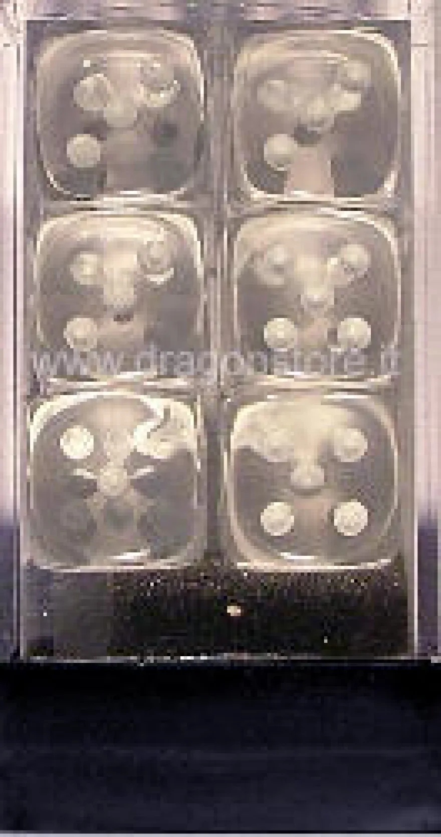 Set 12D6 Trasparenti - Trasparente/Bianco
