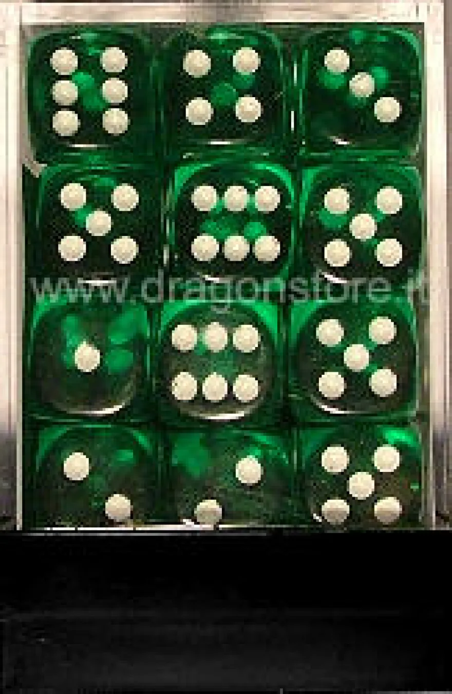 Set 36D6 Trasparenti - Verde/Bianco
