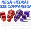 Set Mega Dadi: Glitter - Rosso Rubino/Oro