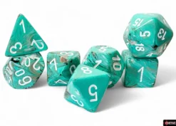 Set Mega Dadi Marble - Verderame/Bianco