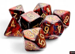 Set Mega Dadi: Scarab - Sangue Blu/Oro