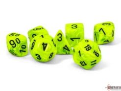 Set Mega Dadi: Vortex - Verde Brillante/Nero