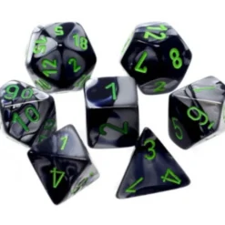 Set Mini Dadi Gemini - Nero-Grigio/Verde