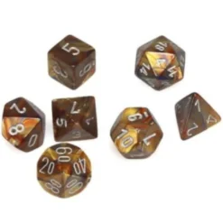 Set Mini Dadi Lustrous - Oro/Argento
