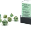 Set Mini Dadi Marmorizzati - Verde/Verde Scuro