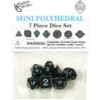 Set Mini Dadi Opachi - Nero/Blu