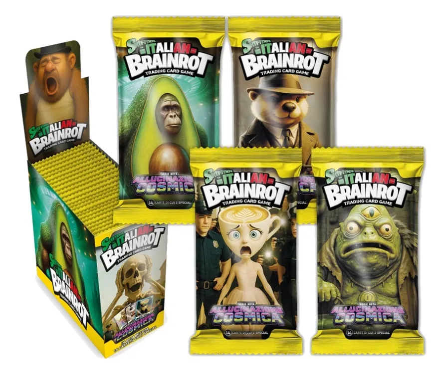 Skifidol Italian Brainrot TCG - Allucinazione Cosmica Display Buste (24) ITA 14 carte