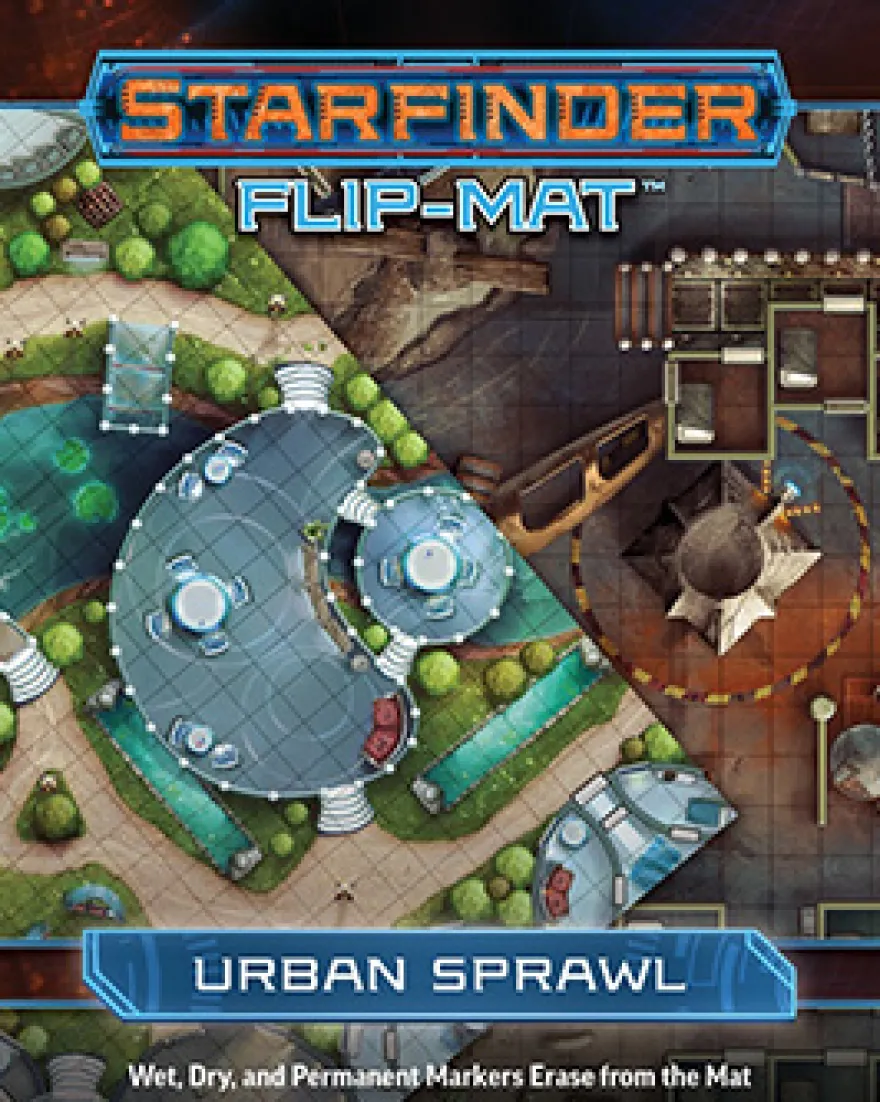 Starfinder Flip-Mat Map: Urban Sprawl