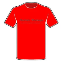 T-Shirt Allineamento - Neutrale Malvagio (Nera/Rossa)