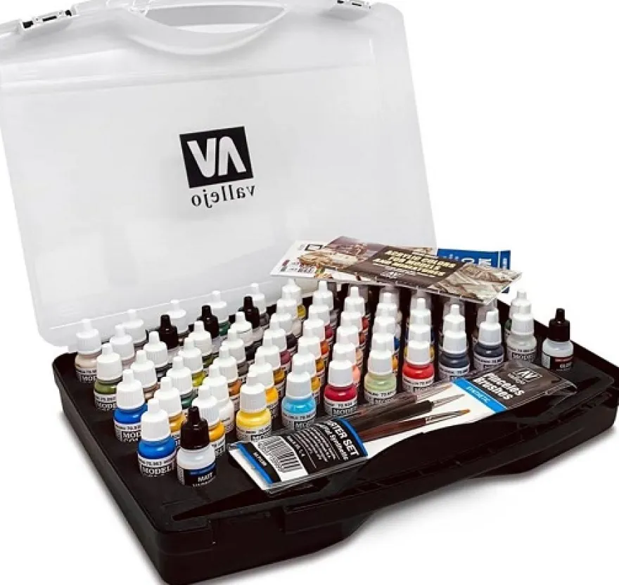 Vallejo Model Color - Combination Box Set (72 colori+3 pennelli)