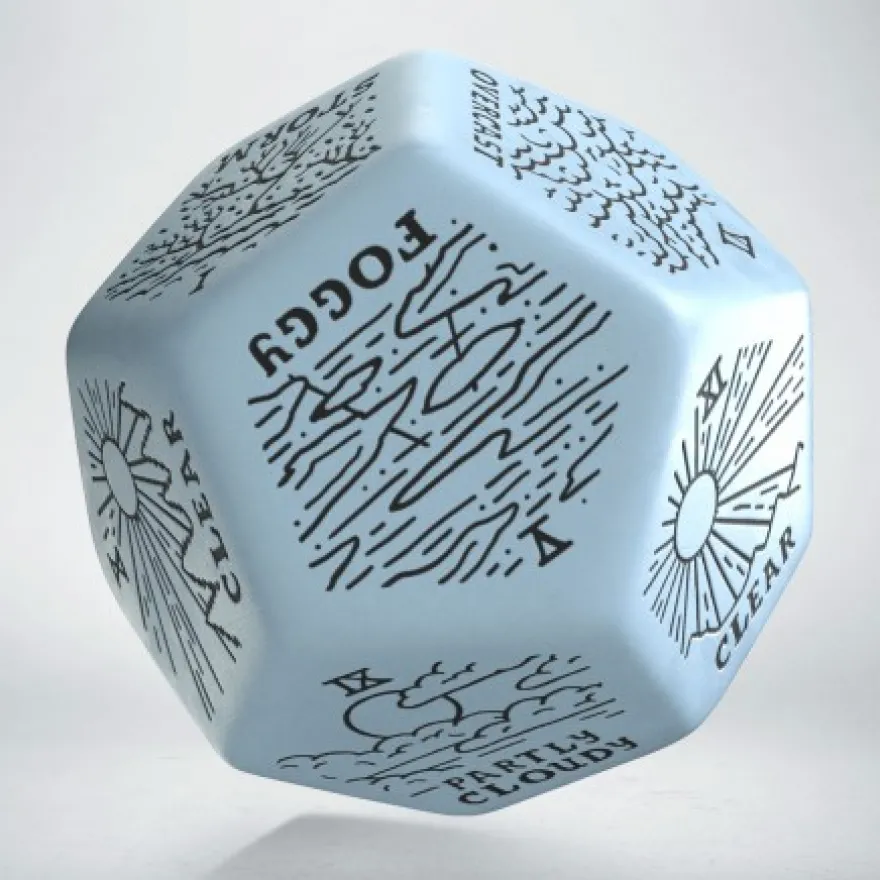 Weather Generator Die - Azzurro, Nero
