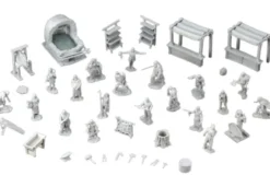 WizKids Deep Cuts: Townspeople & Accessories Unpainted Miniatures