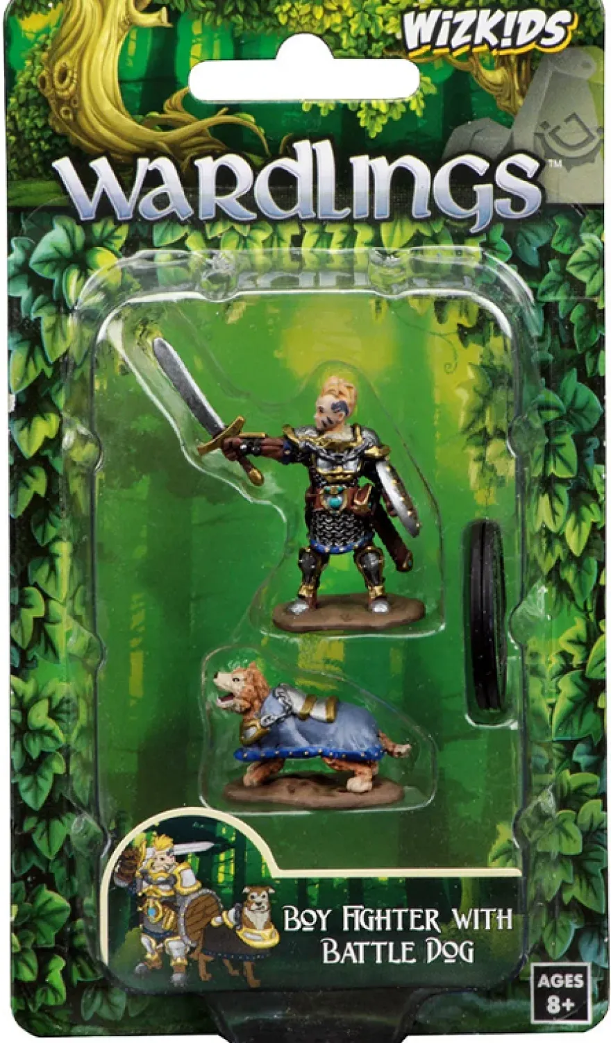 WizKids Wardlings Painted Miniatures - Boy Fighter & Battle Dog
