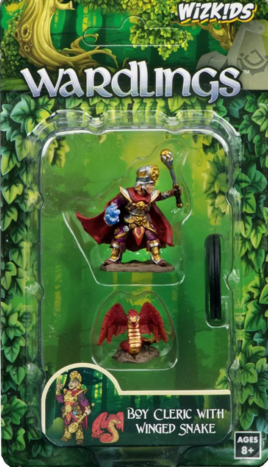WizKids Wardlings Painted Miniatures: Boy Cleric & Winged Snake